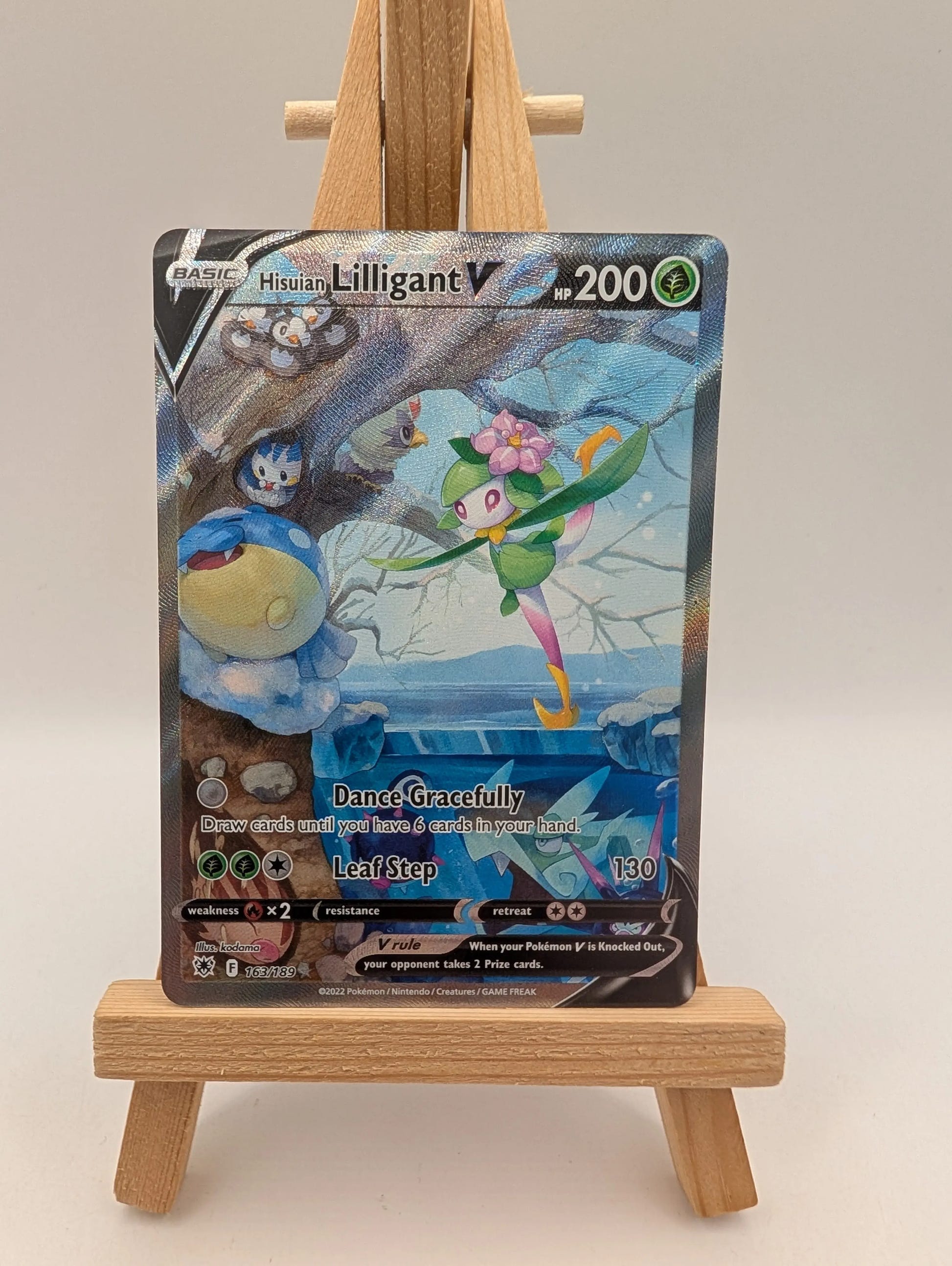 Pokemon Card Hisuian Lilligant V 163/189 Alt Art NM FRENLY BRICKS - Open 7 Days image 2