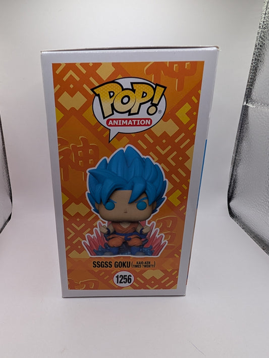 Funko Pop Animation! Dragon Ball Super #1256 SSGSS Goku Kaio-Ken FRENLY BRICKS - Open 7 Days