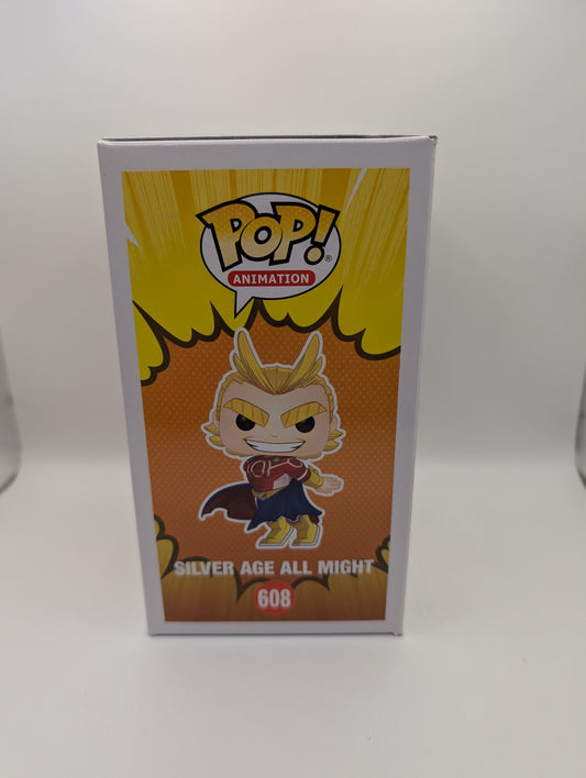 Funko Pop Silver Age All Might 608 My Hero Academia Vinyl Figure FRENLY BRICKS - Open 7 Days