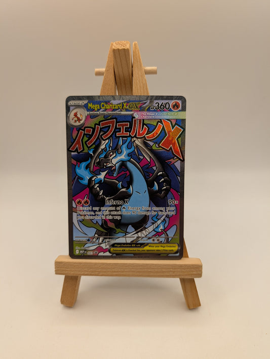 Pokemon TCG - Mega Charizard X ex MEP 023 Black Star Promo FRENLY BRICKS - Open 7 Days