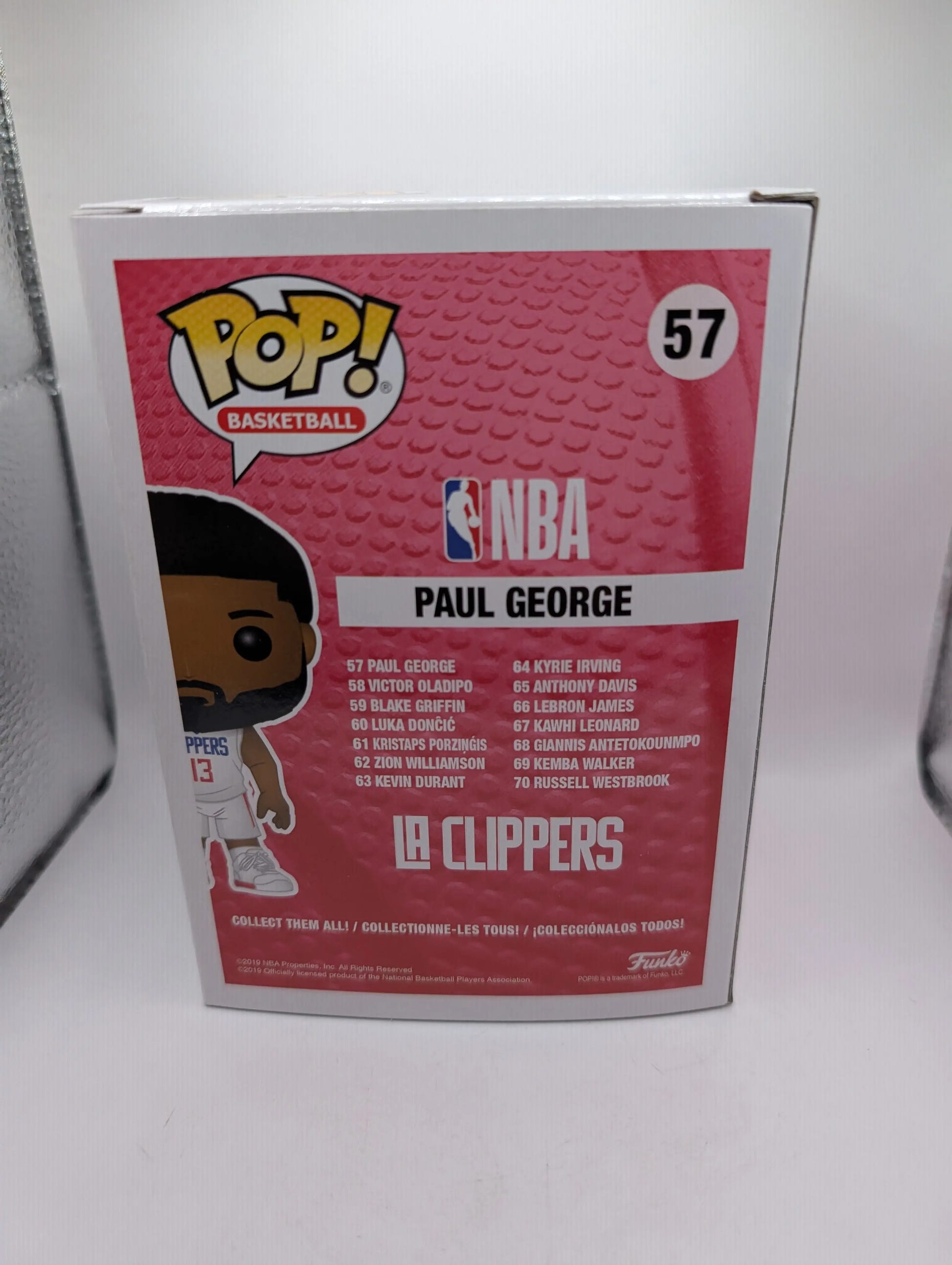 Funko POP! NBA #57 Paul George - LA Clippers - White Jersey (Vaulted), photo 3 image 3