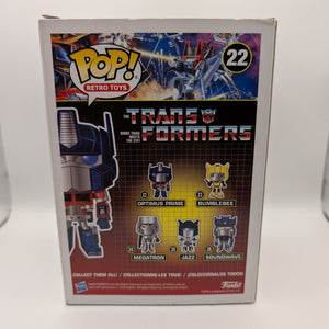Pop Vinyl Figure - Pop Retro Toys - Transformers - Optimus Prime - # 22 FRENLY BRICKS - Open 7 Days