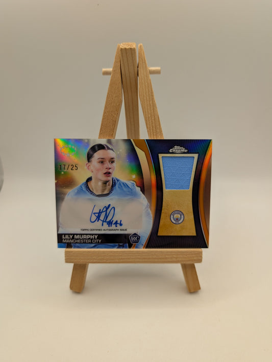 2024-25 Topps Chrome Uefa Women's Champions League - Premium Autograph Relics Lily Murphy #CPAR-MU FRENLY BRICKS - Open 7 Days