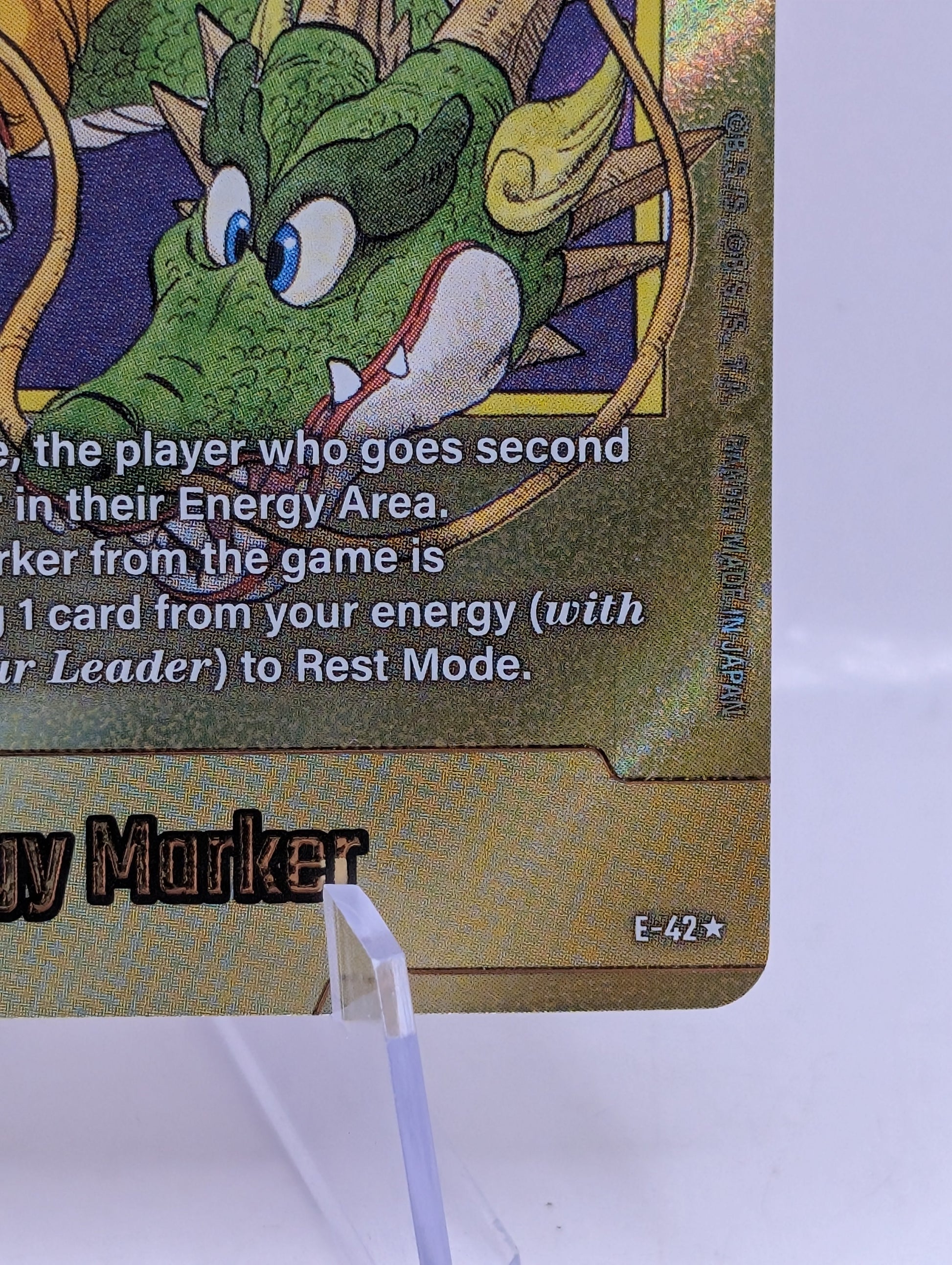 Dragon Ball Super Energy Marker #E-42 Gold Fusion World 2025 FRENLY BRICKS - Open 7 Days