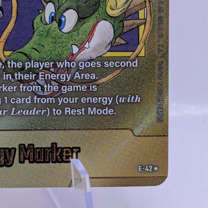Dragon Ball Super Energy Marker #E-42 Gold Fusion World 2025 FRENLY BRICKS - Open 7 Days