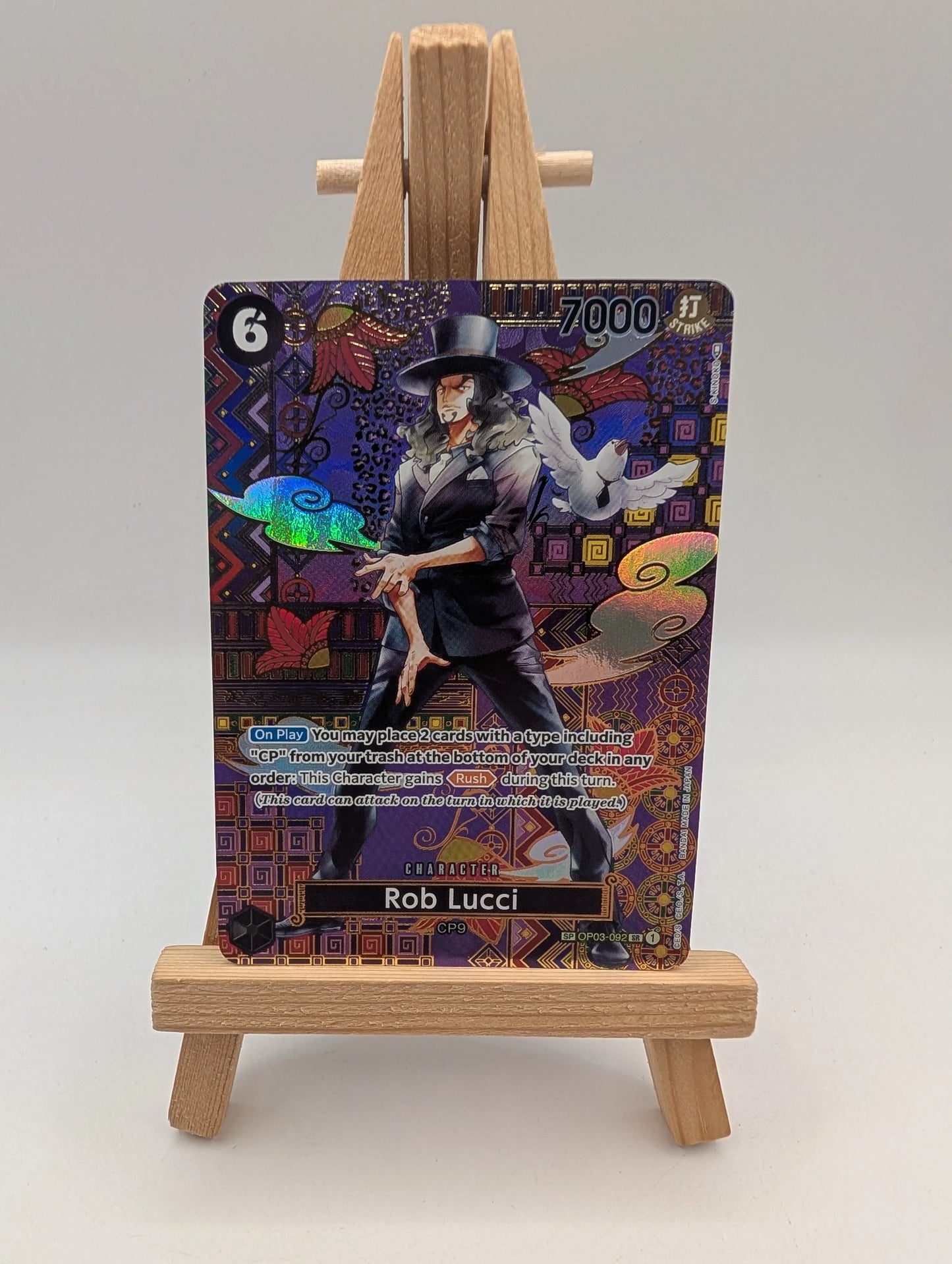 One Piece Card Game CCG TCG Rob Lucci OP03-092 SP Special Alt Art ENG FRENLY BRICKS - Open 7 Days