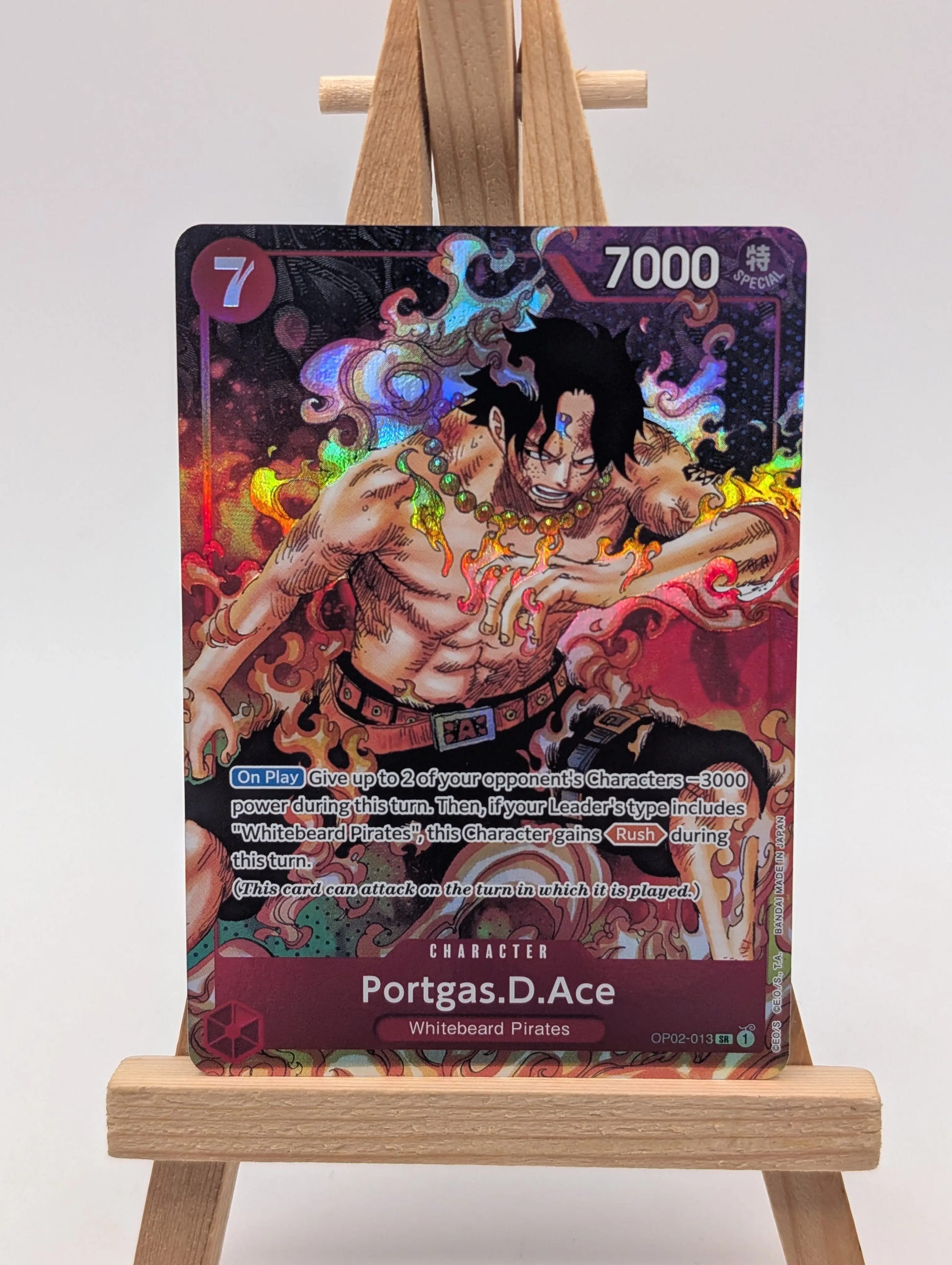 One Piece Portgas D. Ace SP OP02-013 SR Alternative English Edition FRENLY BRICKS - Open 7 Days image 2