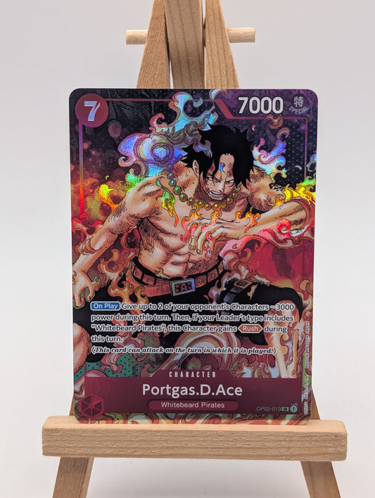 One Piece Portgas D. Ace SP OP02-013 SR Alternative English Edition FRENLY BRICKS - Open 7 Days