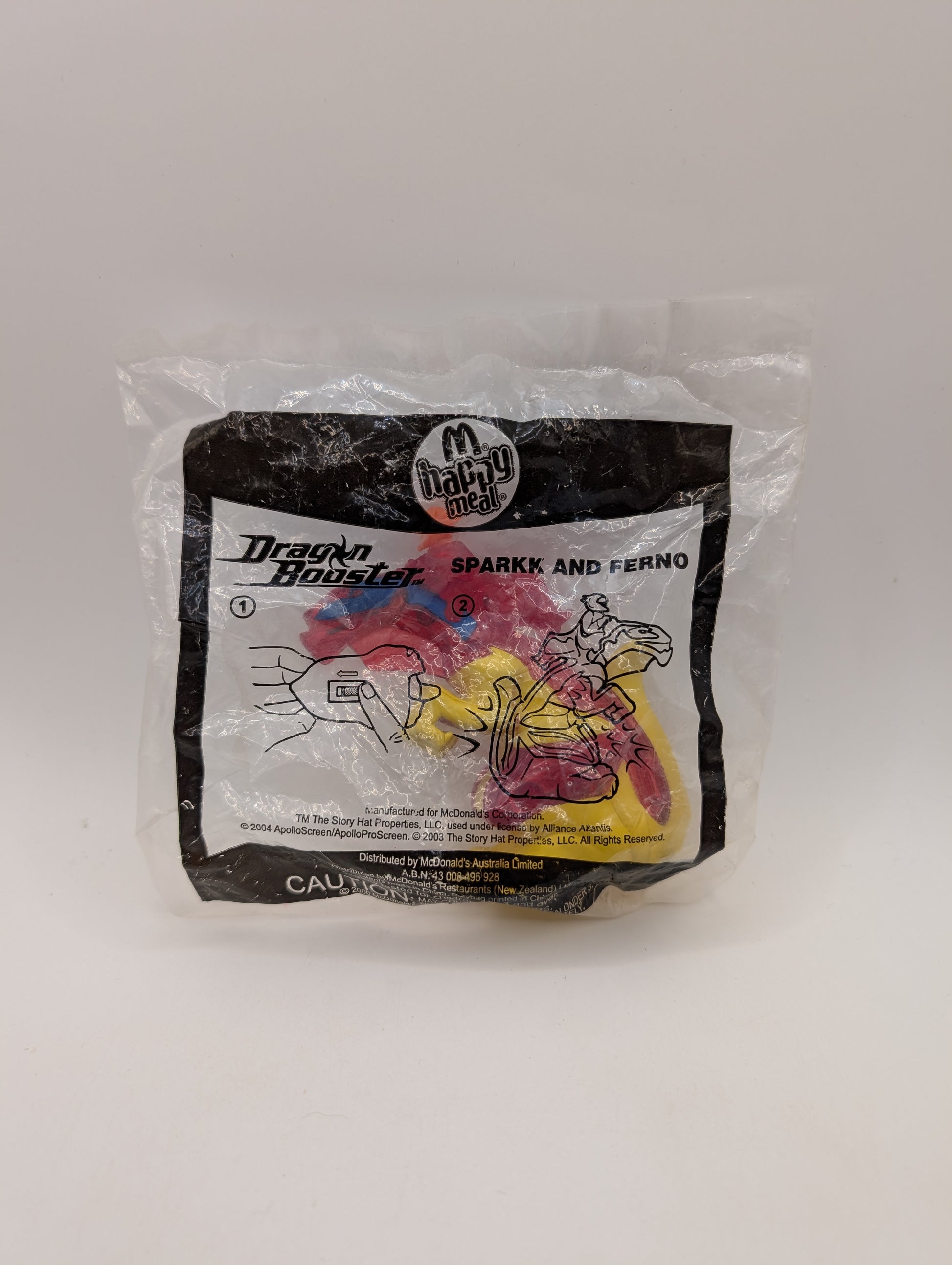 2006  McDonald's Happy Meal Dragon Booster  #8 Sparkk And Ferno