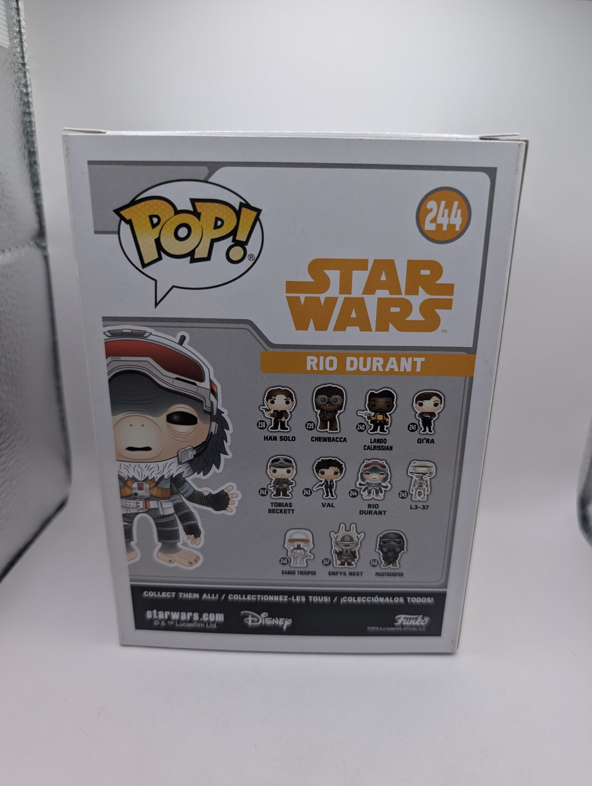 Pop Vinyl Figure - Star Wars - Rio Durant # 244 FRENLY BRICKS - Open 7 Days