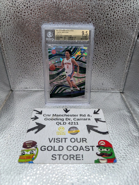 2021 Cade Cunningham Revolution Chinese New Year Emerald /88 #120 BGS 9.5 FRENLY BRICKS - Open 7 Days