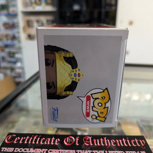 WWE - King Booker Pop! Vinyl Figure #128 signed with COA see pics FRENLY BRICKS - Open 7 Days