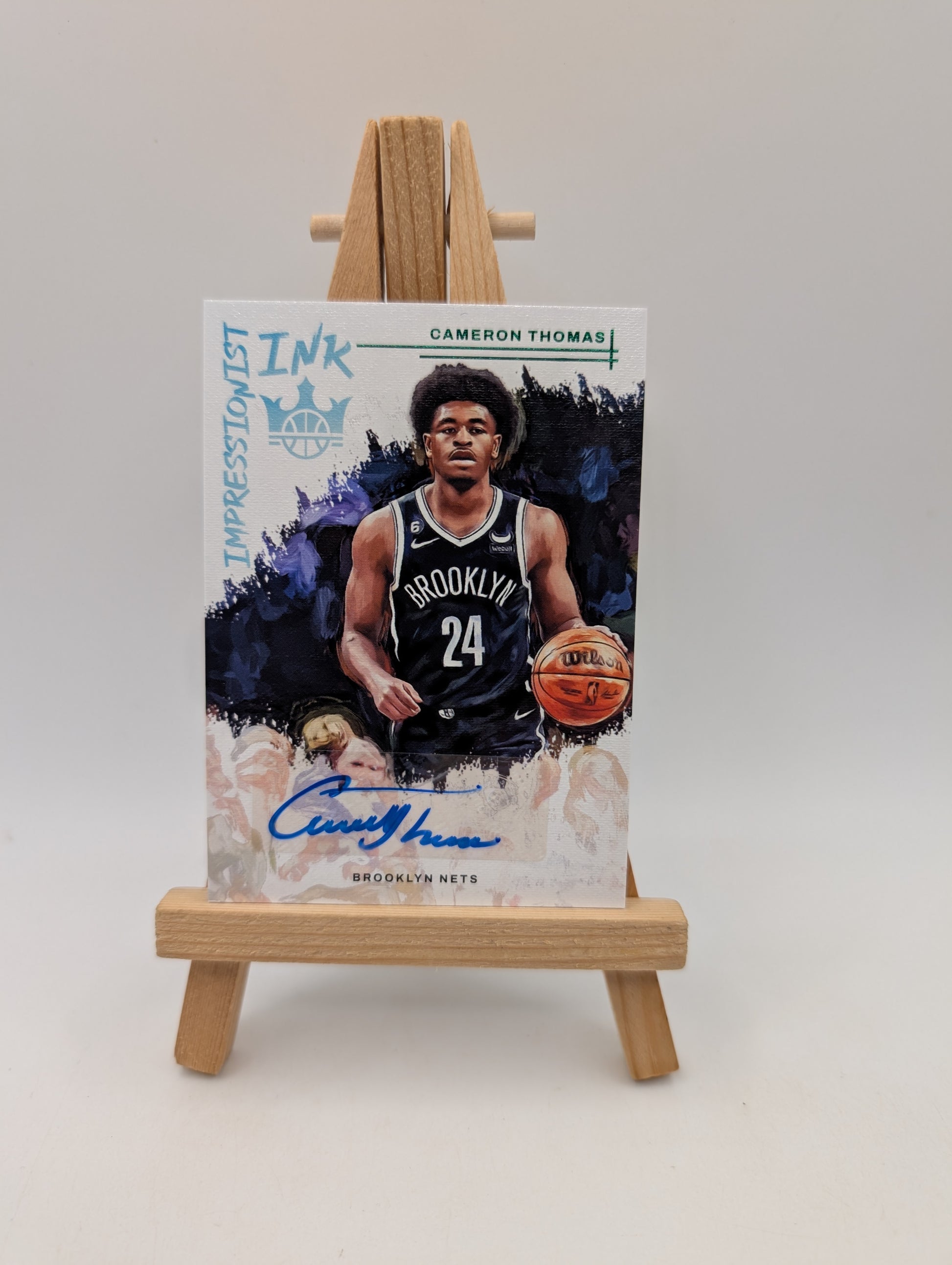2022 Panini Court Kings Cameron Thomas Impressionist Ink Auto SP Nets