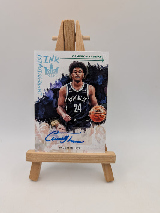 2022 Panini Court Kings Cameron Thomas Impressionist Ink Auto SP Nets