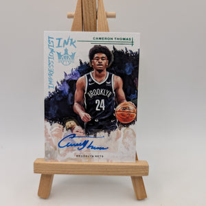 2022 Panini Court Kings Cameron Thomas Impressionist Ink Auto SP Nets
