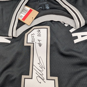 Victor Wembanyama Signed Nike Icon Jersey with 2023 #1 Pick Inscription Fanatics FRENLY BRICKS - Open 7 Days