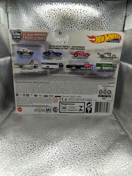 Hot Wheels Premium Team Transport 24 CUSTOM CORVETTE STINGRAY COUPE FLEET FLYER FRENLY BRICKS - Open 7 Days