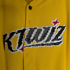 Korean Baseball KT Wiz Bright Yellow 2025 Pixel Uniform XXL Blank Jersey