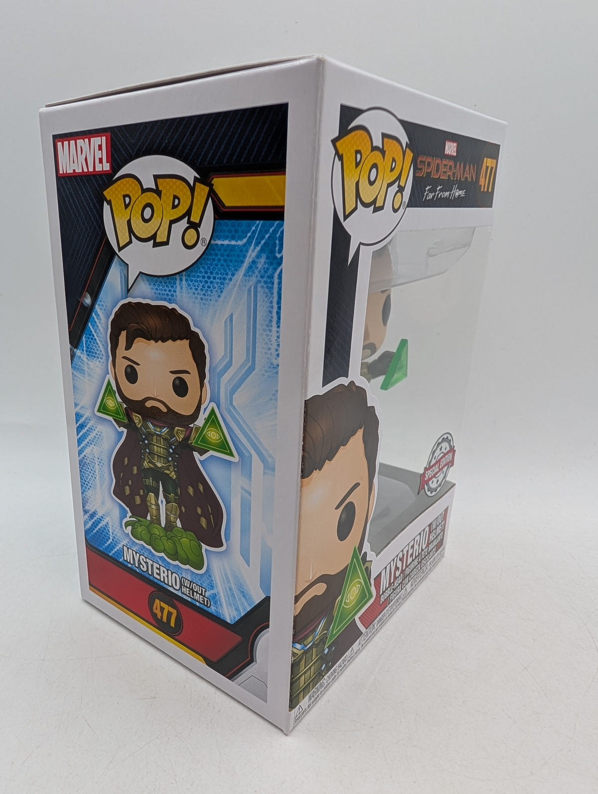 Funko POP! Spider-Man Far From Home Mysterio (Without Helmet) #477, photo 8 image 8