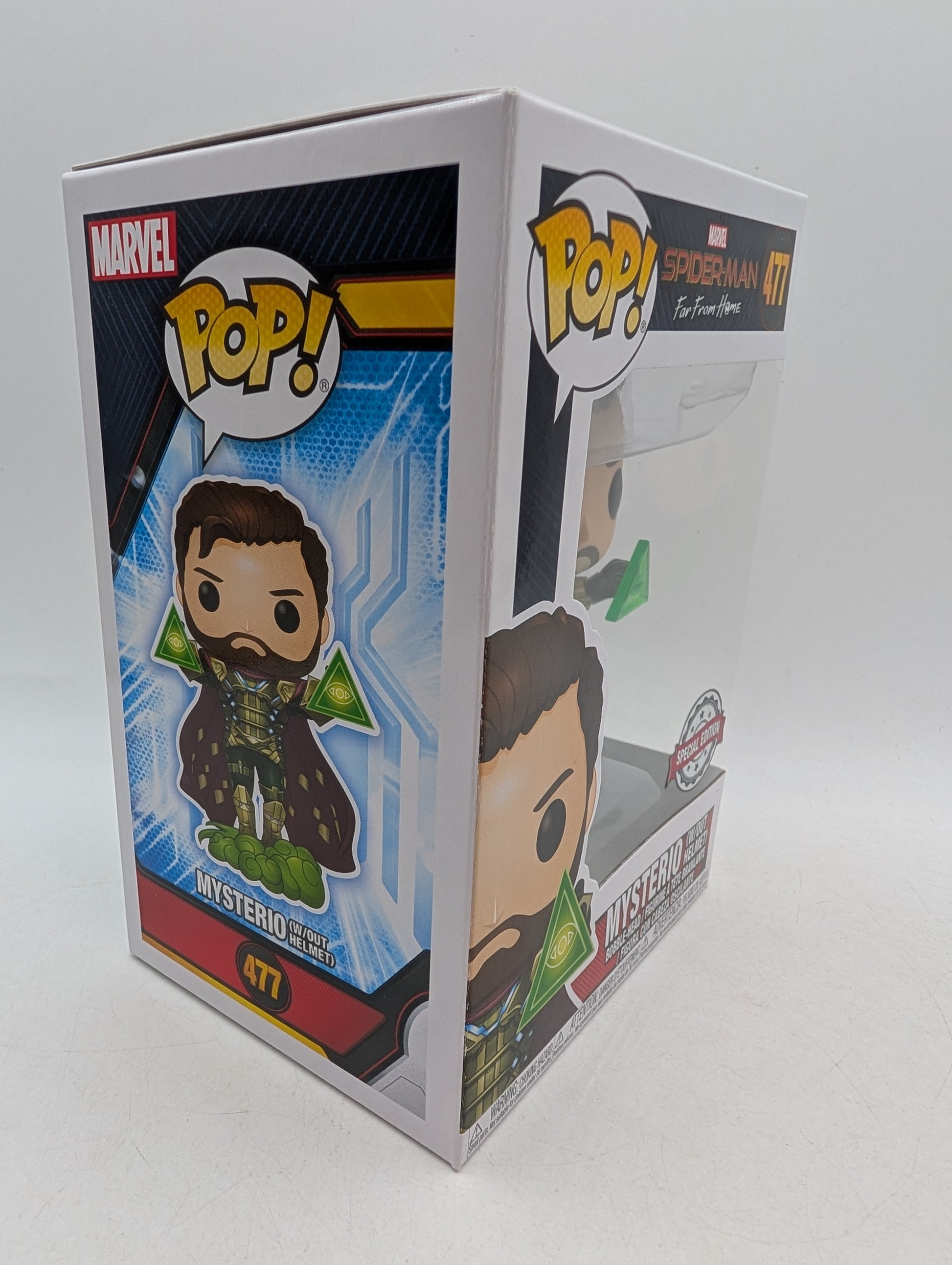 Funko POP! Spider-Man Far From Home Mysterio (Without Helmet) #477 image 8