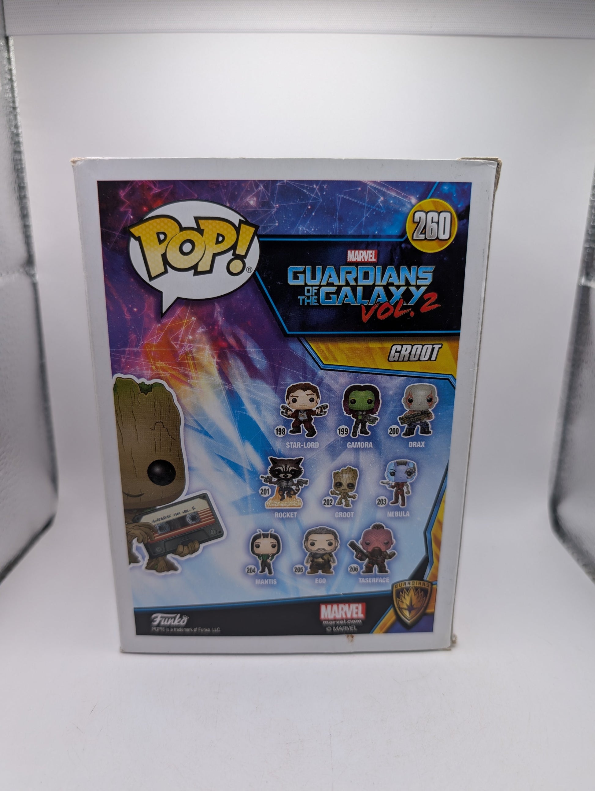 Funko Pop! Groot w/Mix Tape #260 - Marvel Collector Corps Exclusive FRENLY BRICKS - Open 7 Days