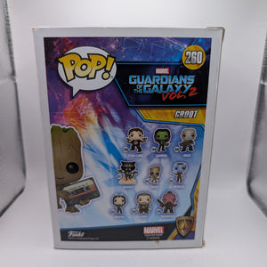 Funko Pop! Groot w/Mix Tape #260 - Marvel Collector Corps Exclusive FRENLY BRICKS - Open 7 Days