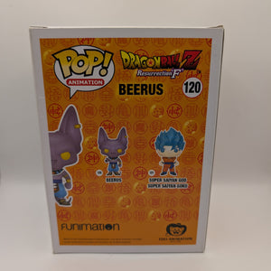 Funko Pop Vinyl Dragon Ball Z 120 Beerus 2016 FRENLY BRICKS - Open 7 Days