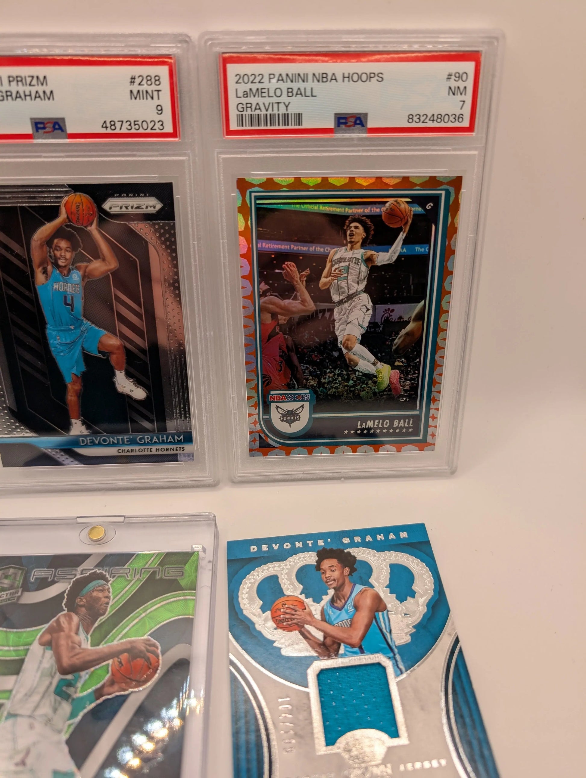 Charlotte Hornets NBA Basketball Card Lot, Rookies, Patch, Auto, Graded, Lamelo Ball #2 FRENLY BRICKS - Open 7 Days