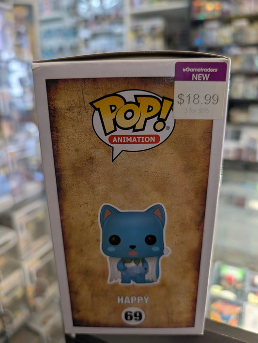 Funko Pop ANIME FAIRYTAIL HAPPY Vinyl Figure #69 FRENLY BRICKS - Open 7 Days