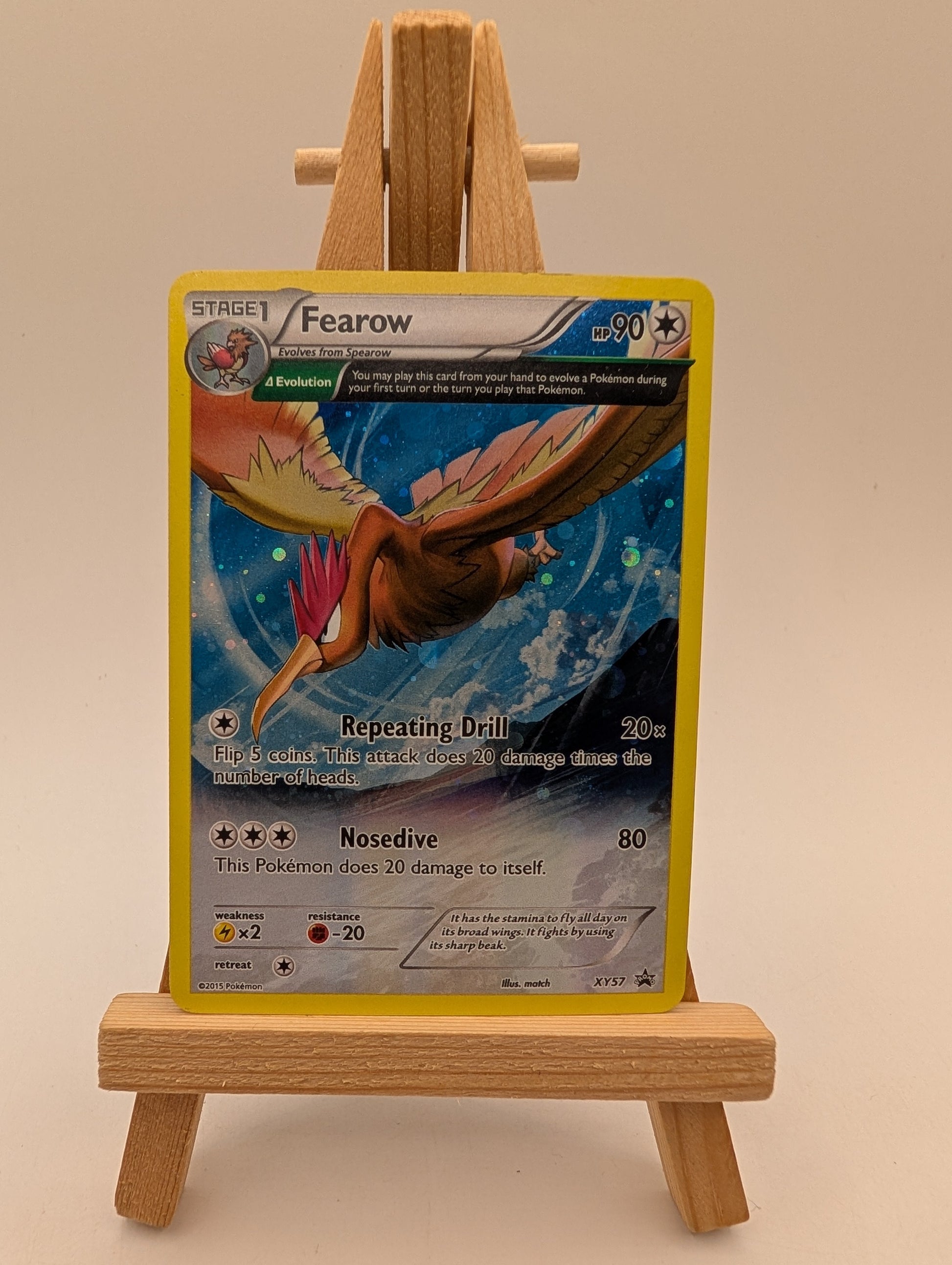 Pokemon TCG Cards Fearow XY57 Black Star Full Art Holo Promo MP FRENLY BRICKS - Open 7 Days