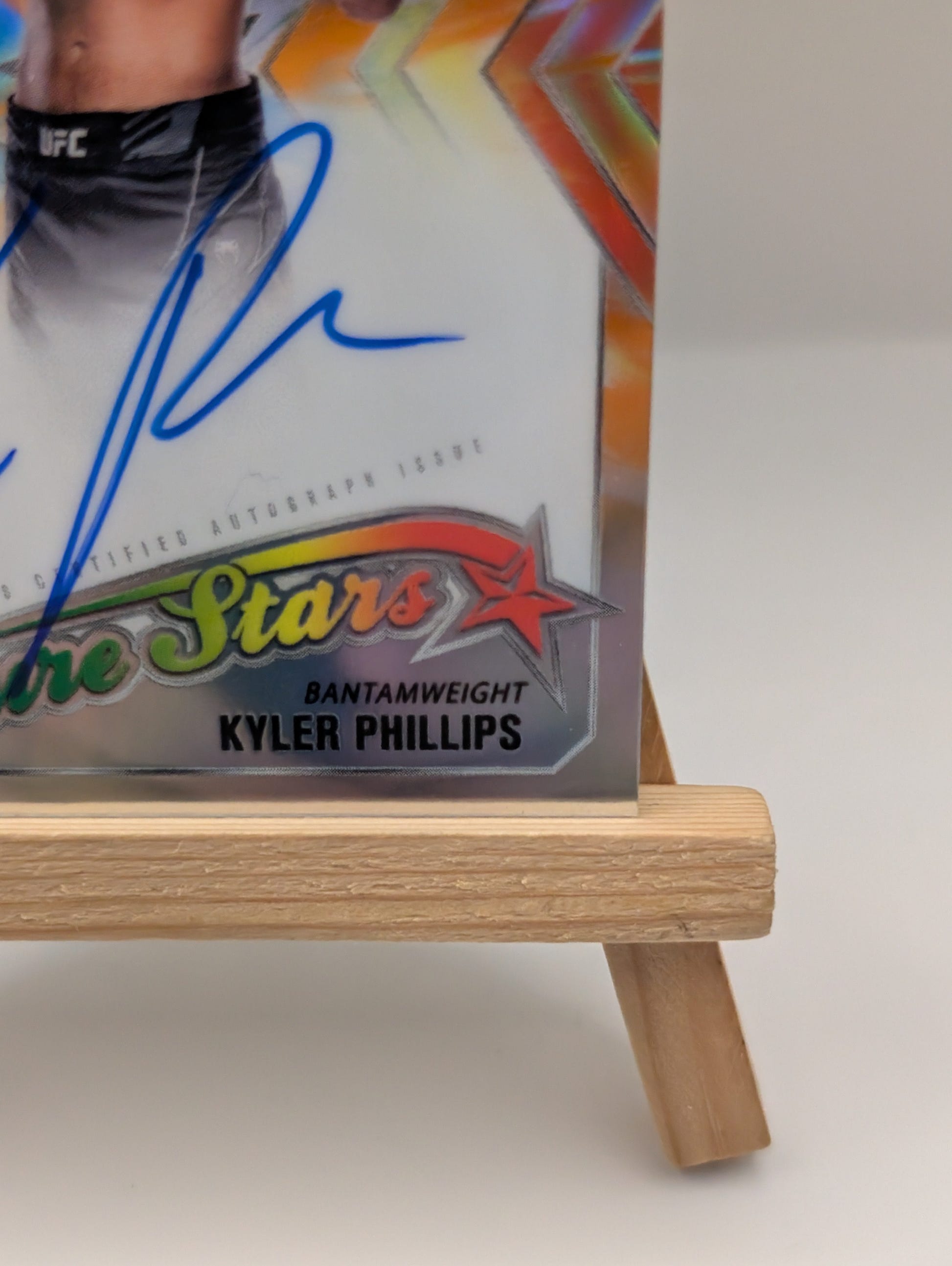 2025 Topps Chrome UFC Kyler Phillips Future Stars Auto Refractor SP #/25 FRENLY BRICKS - Open 7 Days image 5