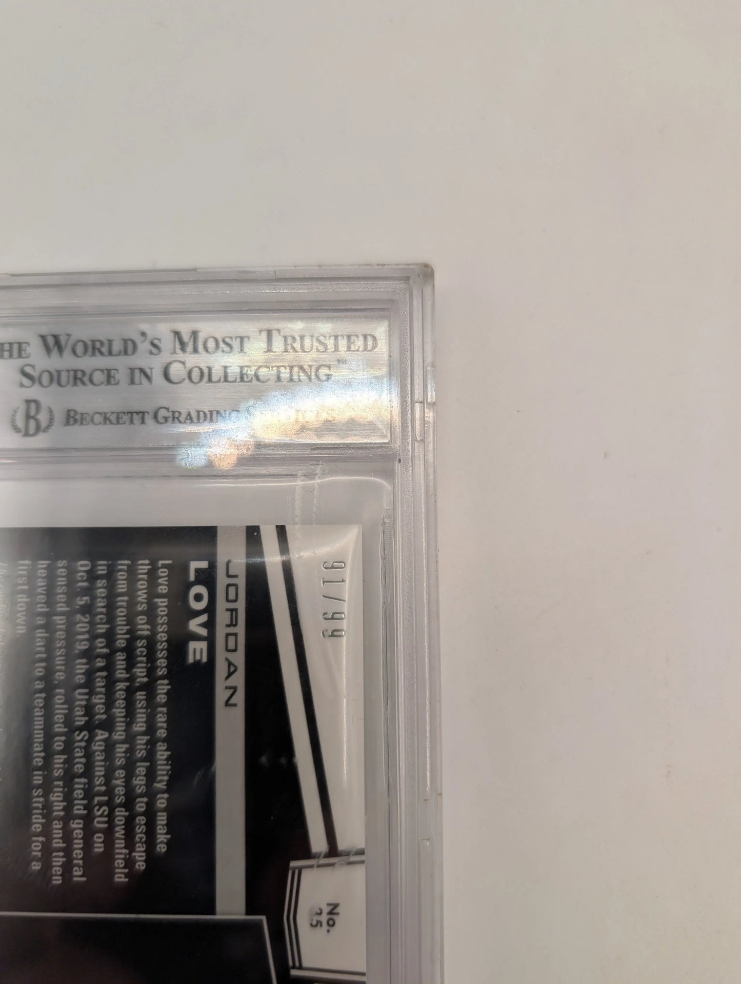 2020 Panini Obsidian Draft Picks - Jersey Autographs Jordan Love /99 Bgs *cracks FRENLY BRICKS - Open 7 Days