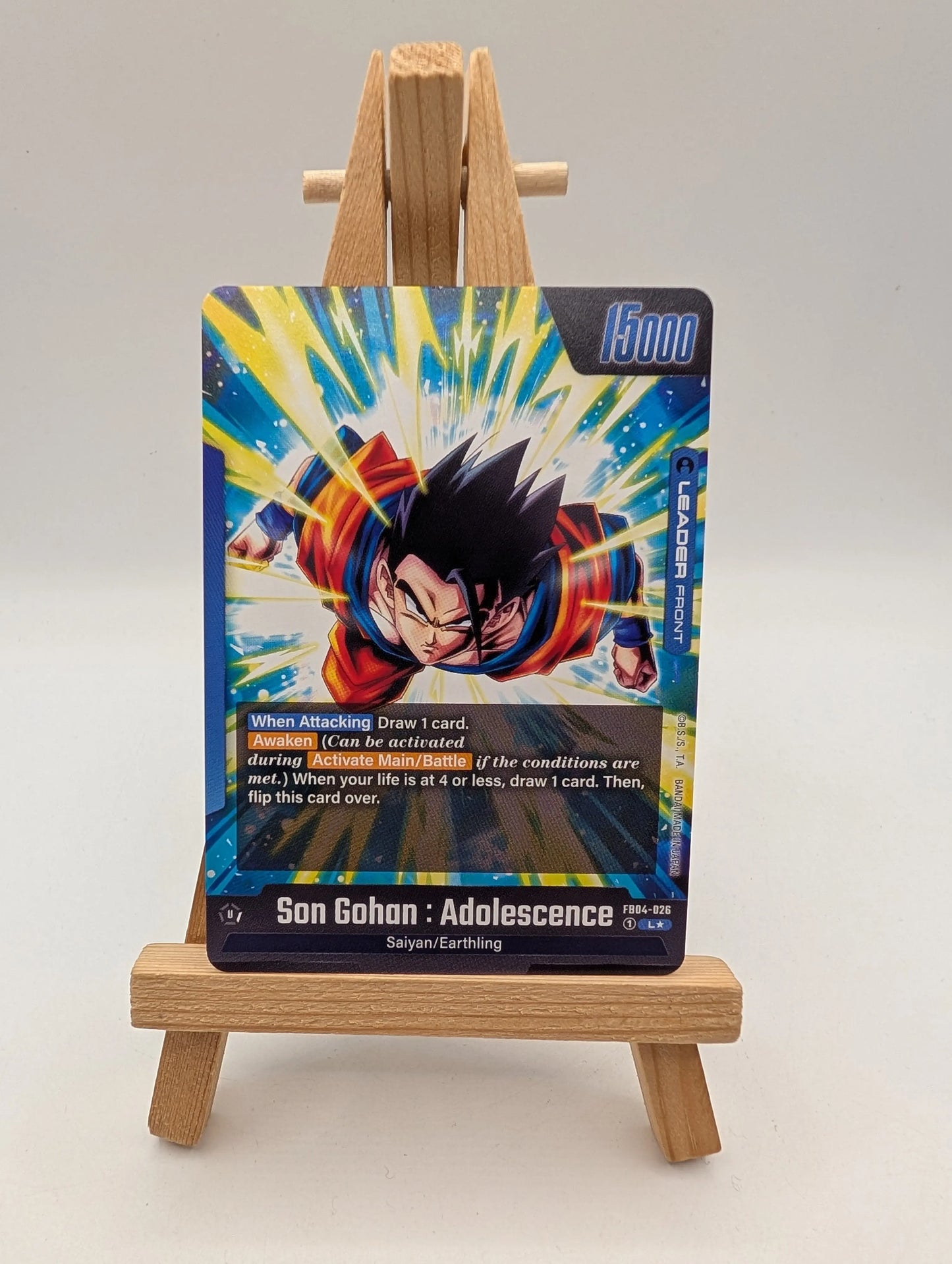 Son Gohan : Adolescence FB04-026 Alternate Art Leader 	Dragon Ball Super Fusion FRENLY BRICKS - Open 7 Days