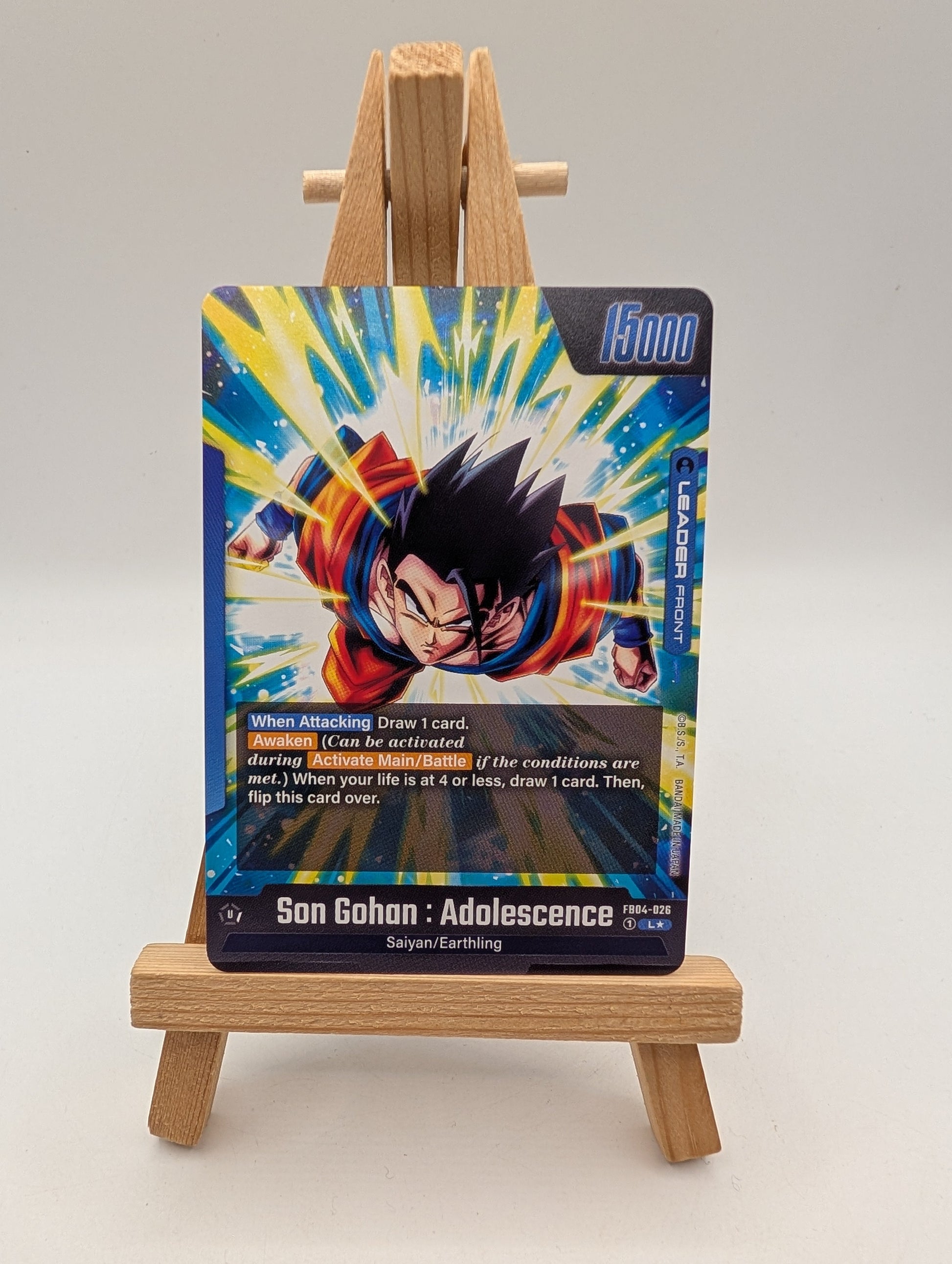 Son Gohan : Adolescence FB04-026 Alternate Art Leader 	Dragon Ball Super Fusion FRENLY BRICKS - Open 7 Days
