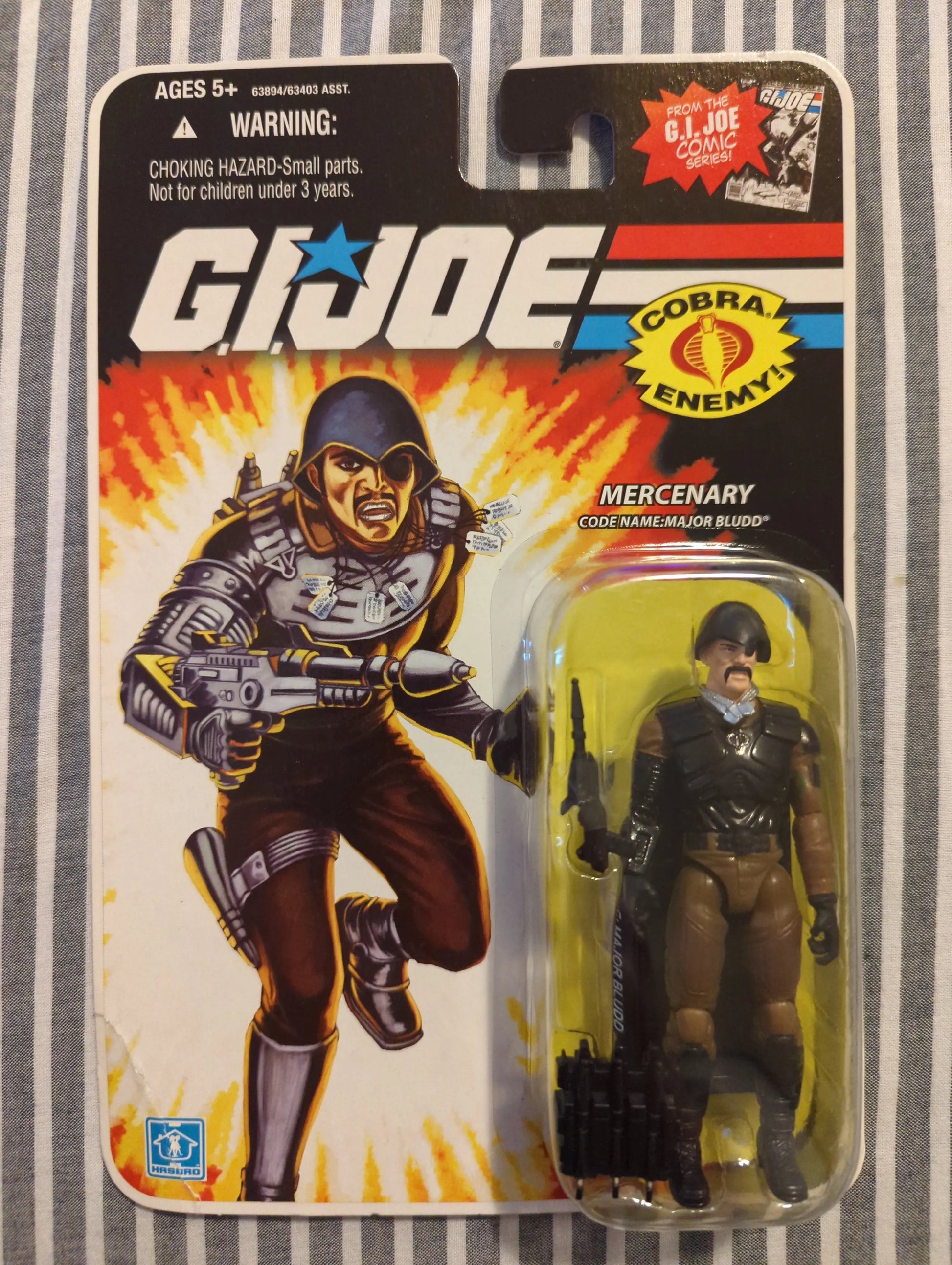 GI Joe 25th Anniversary Comic Series Major Bludd 3.75" Action Figure 2008 FRENLY BRICKS - Open 7 Days