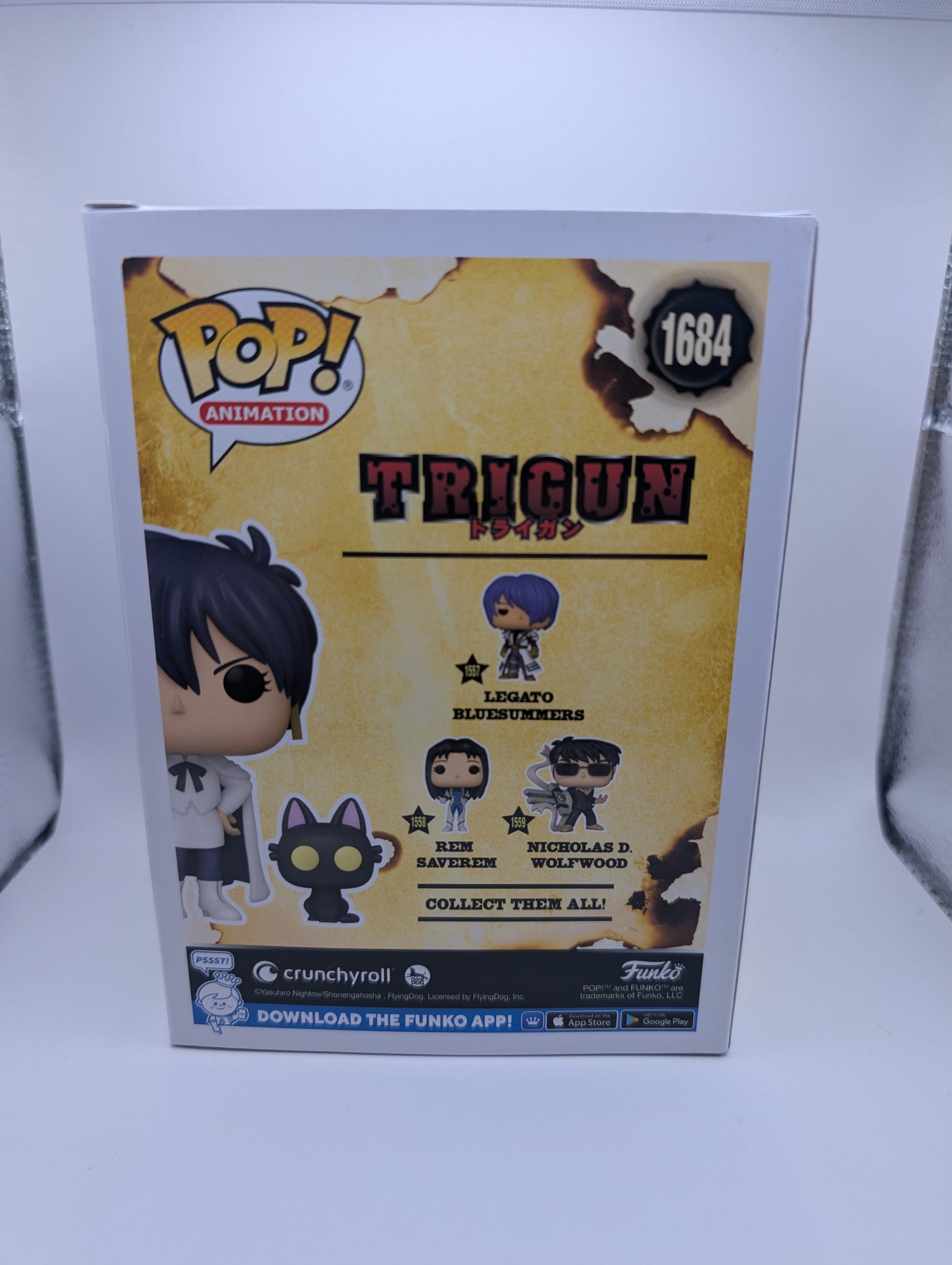 Meryl Stryfe w/ Kuroneko NYCC 2024 Exclusive Funko Pop! Vinyl Trigun #1684 FRENLY BRICKS - Open 7 Days
