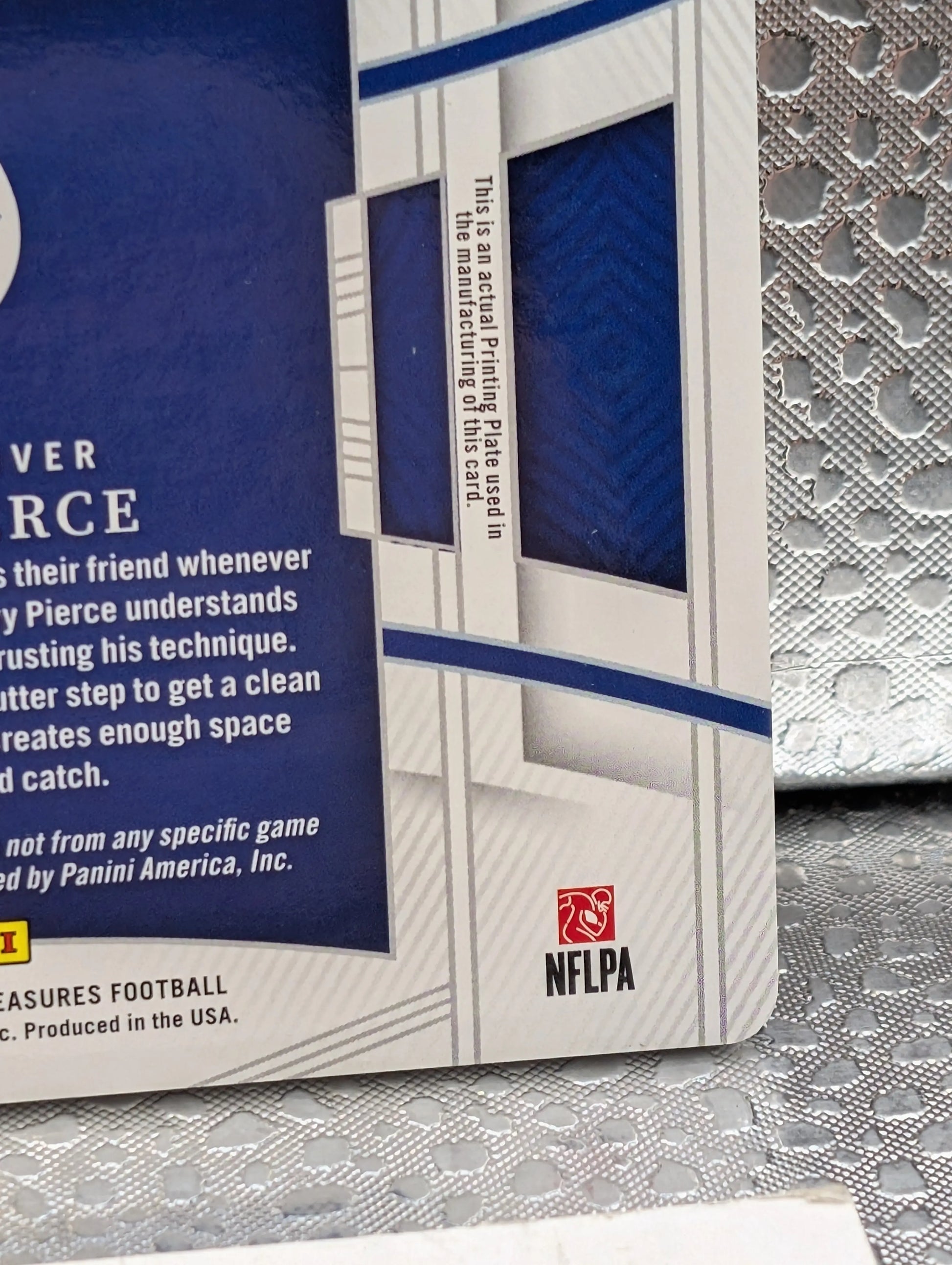 2022 Panini National Treasures NFL ALEC PIERCE 1/1 one of one Patch Auto FRENLY BRICKS - Open 7 Days