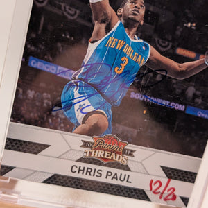 2010 Panini Threads Chris Paul Auto On Card 12/20 NBA FRENLY BRICKS - Open 7 Days