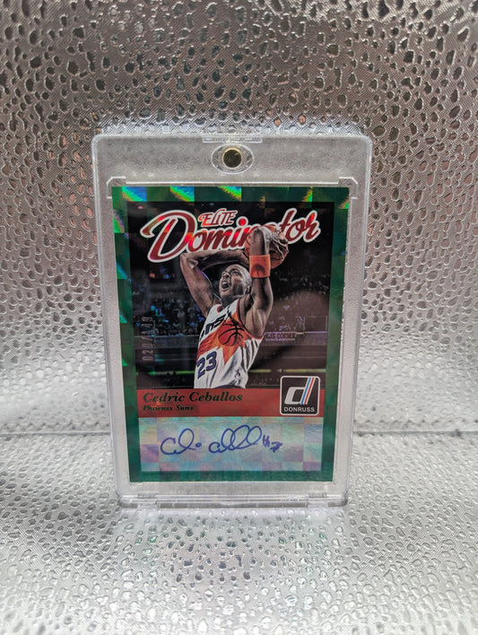 2014-15 Panini Donruss CEDRIC CEBALLOS Elite Dominator Autograph #/149 Suns FRENLY BRICKS - Open 7 Days