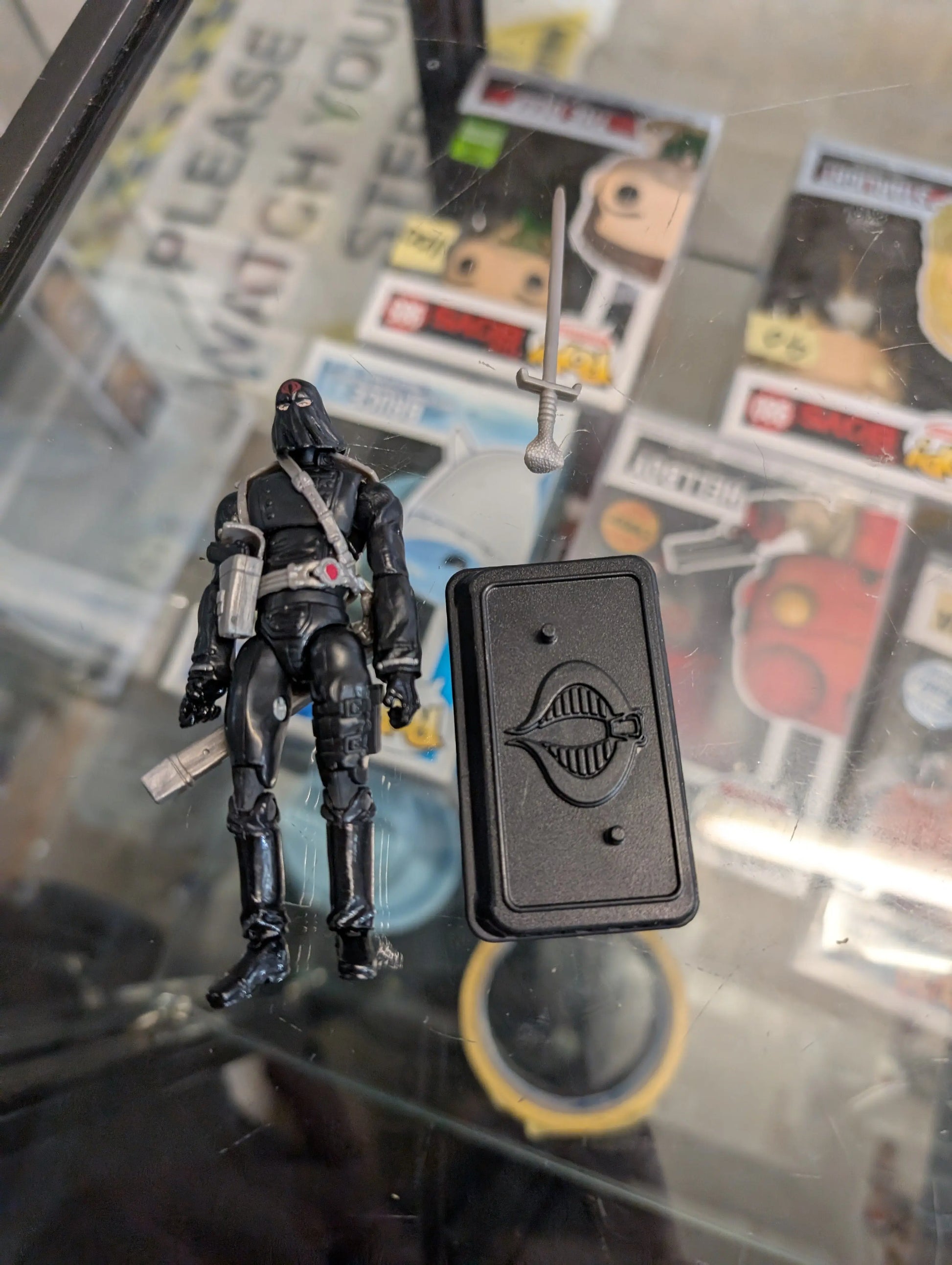 G.I. Joe ARAH Hooded Cobra Commander Black Suit Retro Collection FRENLY BRICKS - Open 7 Days