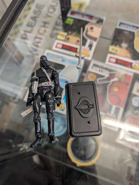 G.I. Joe ARAH Hooded Cobra Commander Black Suit Retro Collection FRENLY BRICKS - Open 7 Days