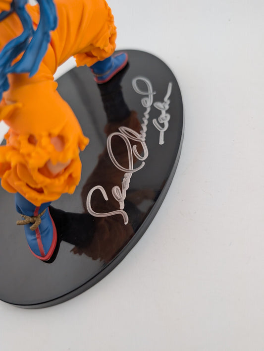 Dragon Ball Goku Modeling Tenkaichi Budokai 4 Signed Sean Schemmel Autograph FRENLY BRICKS - Open 7 Days