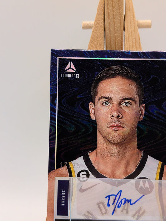 2022-23 Panini Chronicles Luminance TJ McConnell /25 Auto Portrait FRENLY BRICKS - Open 7 Days