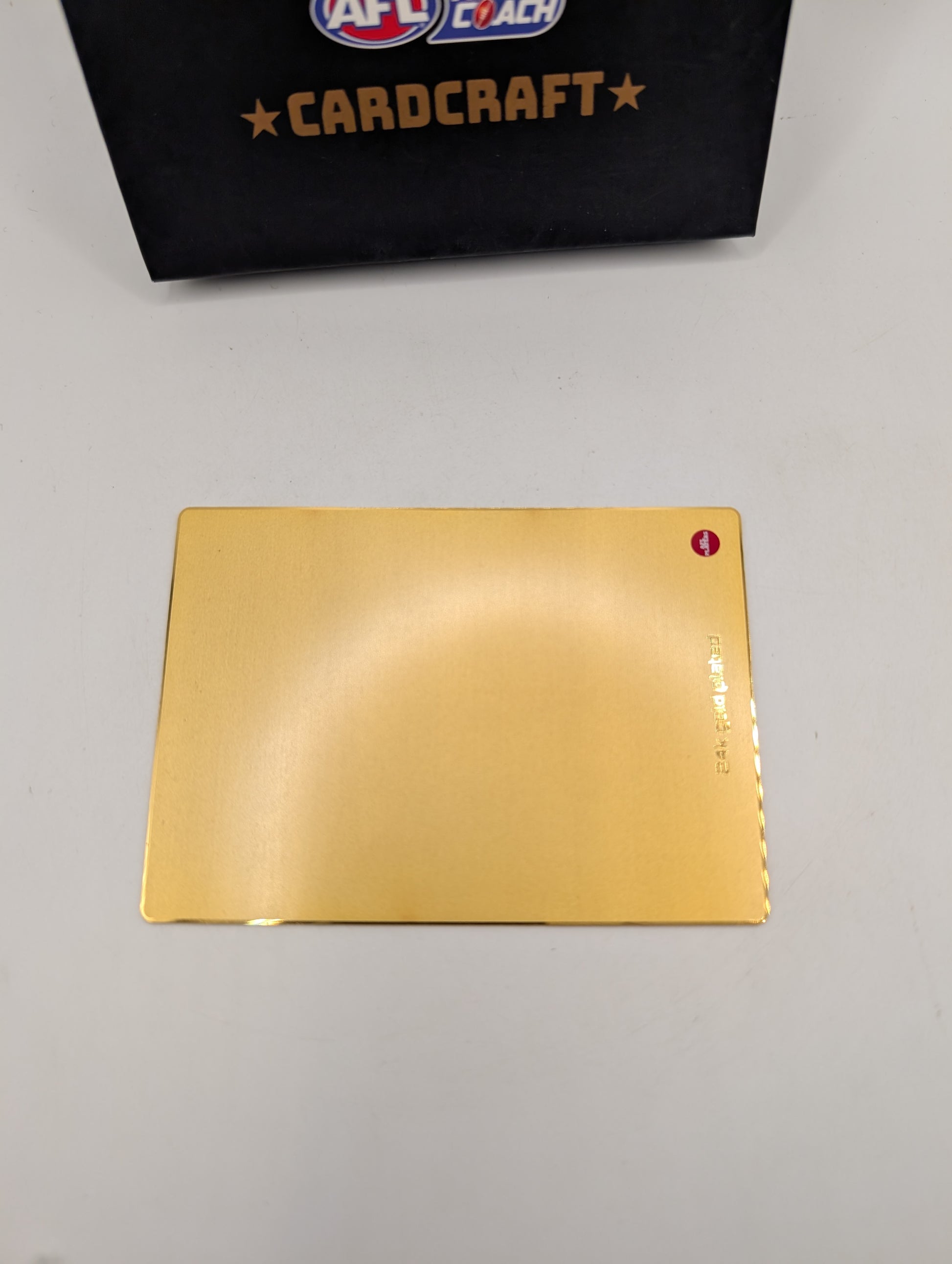 Luke Shuey 24k Gold Card Craft 2025 Teamcoach AFL Footy Card West Coast Eagles