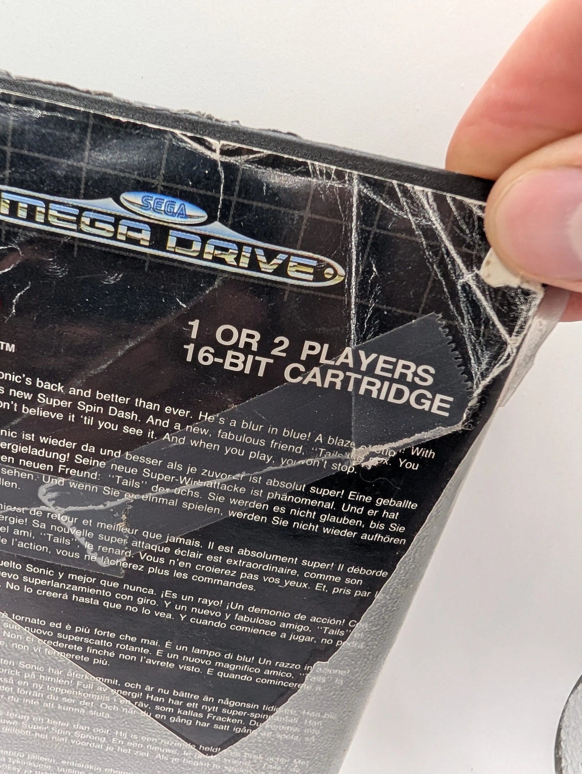 Sega Mega Drive SMD - Sonic The Hedgehog 2 - Cart + Box + Manual USED PAL FRENLY BRICKS - Open 7 Days