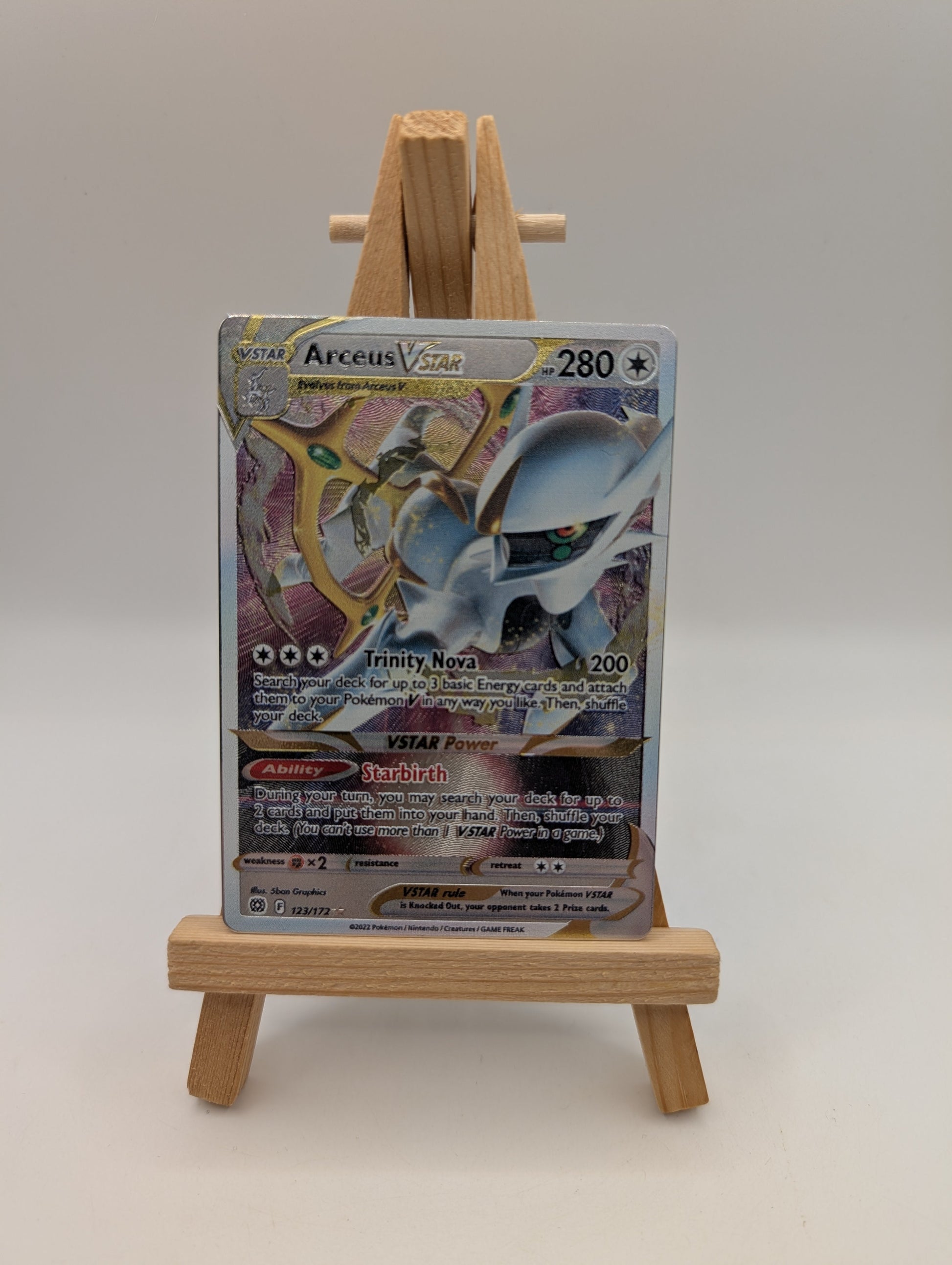 Arceus VSTAR 123/172 (Metal Card) Sword & Shield: Brilliant Stars FRENLY BRICKS - Open 7 Days