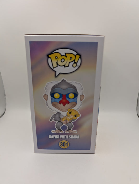 Rafiki with Simba - Pop Vinyl - 301 - The Lion King - Disney - VAULTED FRENLY BRICKS - Open 7 Days