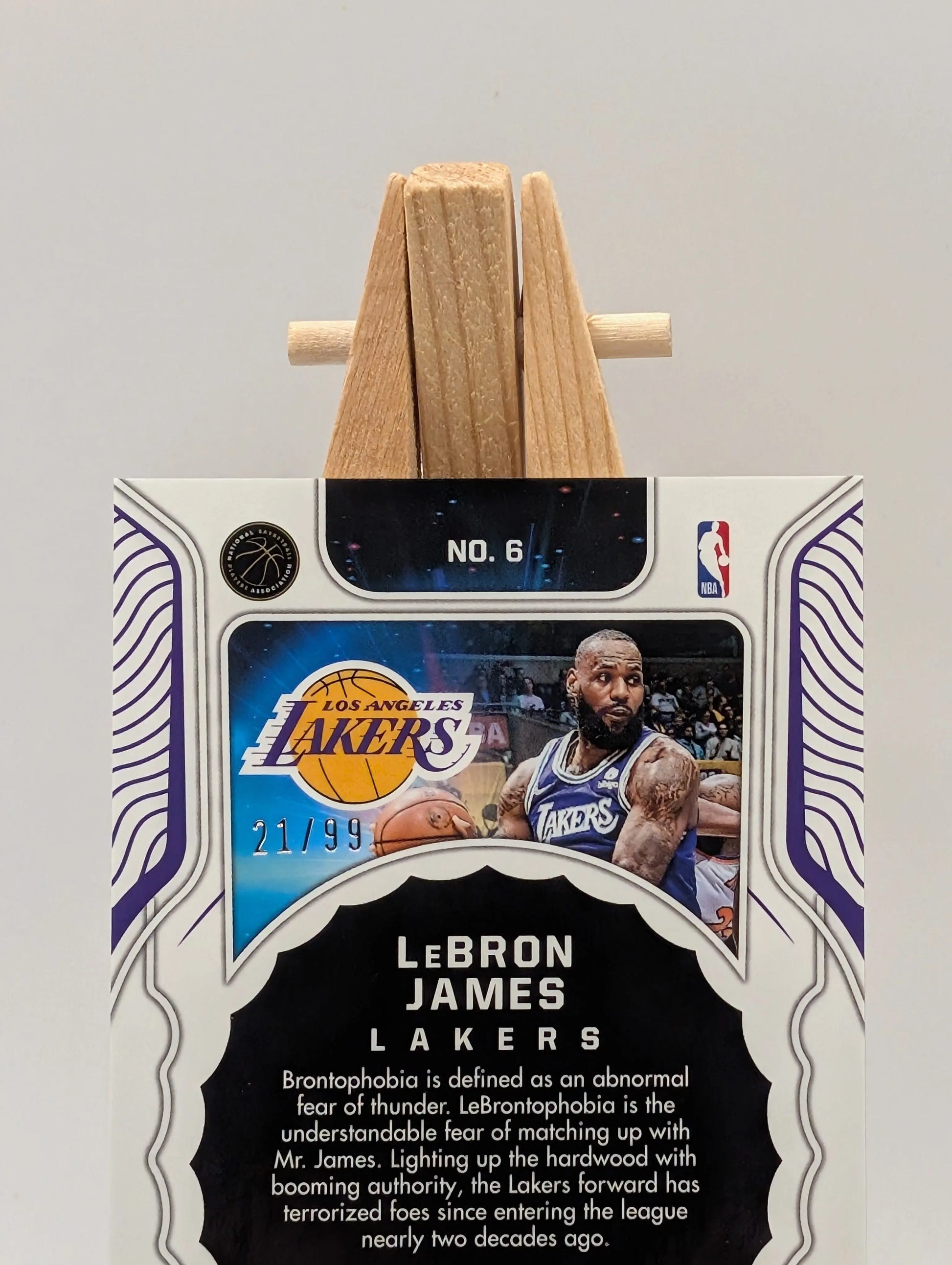 2021-22 Panini Obsidian Lebron James Supernova /99 Lakers SP FRENLY BRICKS - Open 7 Days image 4