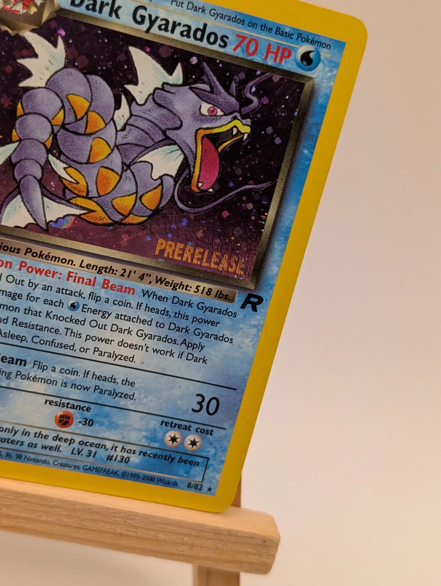Pokemon - Dark Gyarados 8/82 Holo Pre-Release FRENLY BRICKS - Open 7 Days