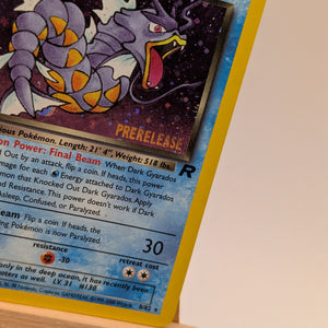 Pokemon - Dark Gyarados 8/82 Holo Pre-Release FRENLY BRICKS - Open 7 Days
